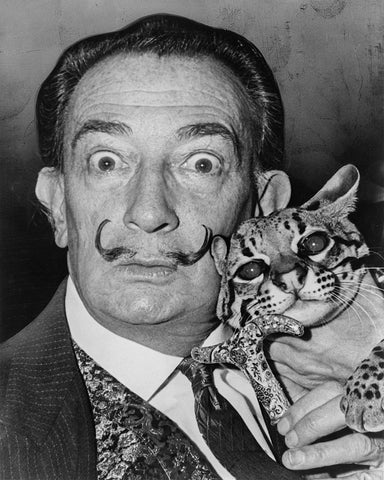 Salvador Dali and Pet