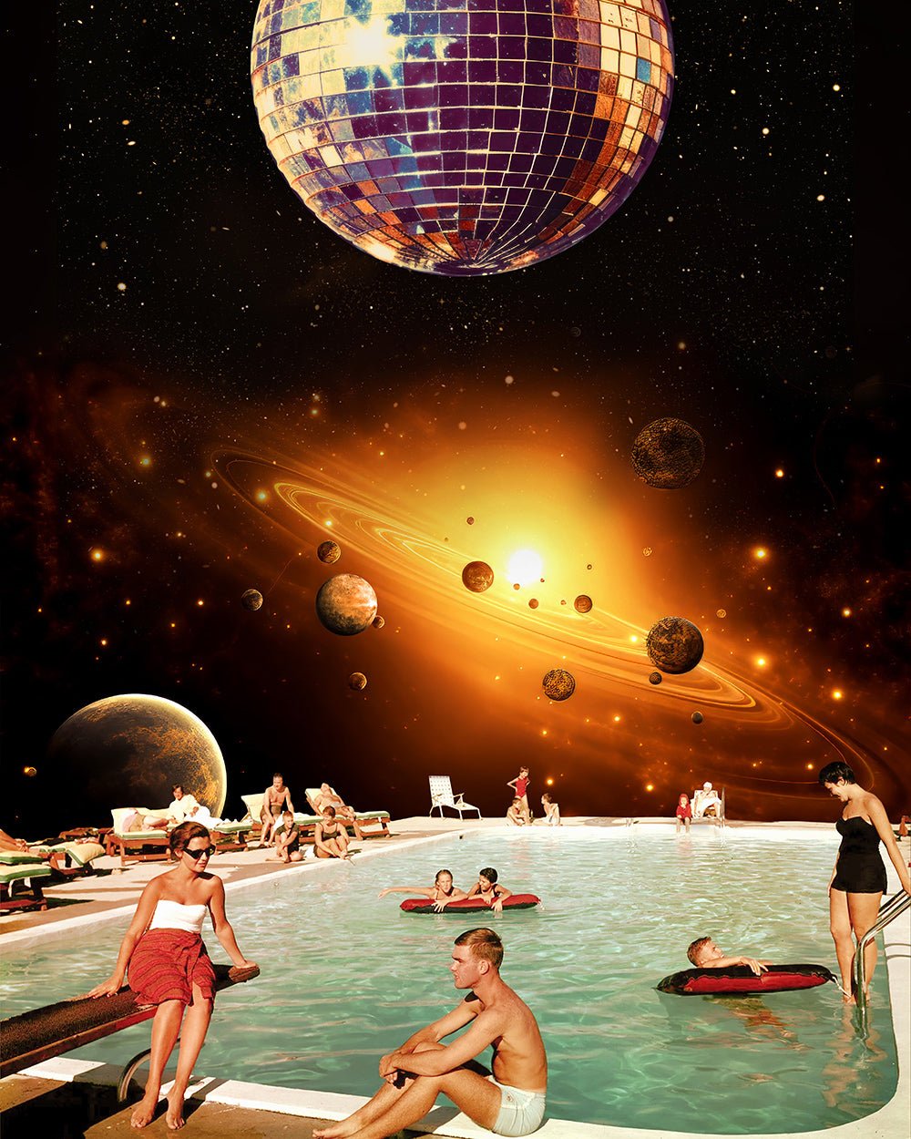 Pool Disco Image Disco Ball Pool Party – Poster Master