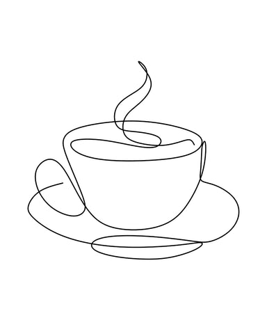 One Line Coffee Cup No1