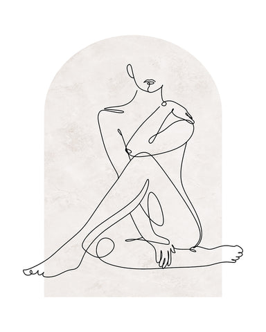 Woman Body Outline No17