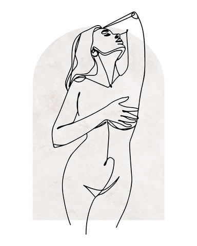 Woman Body Outline No19