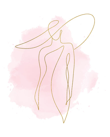 Lady with a Hat Outline