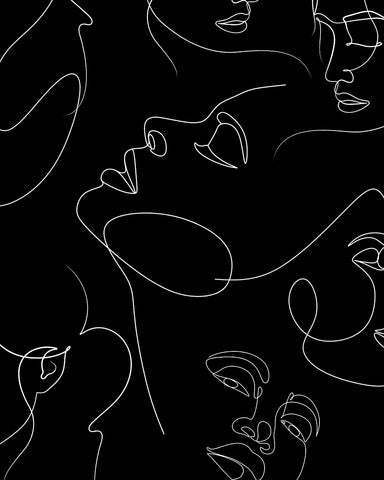 Lady Face Outline