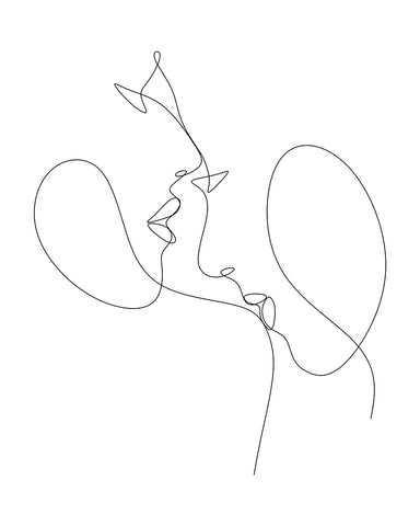 Couple Line Drawing No13