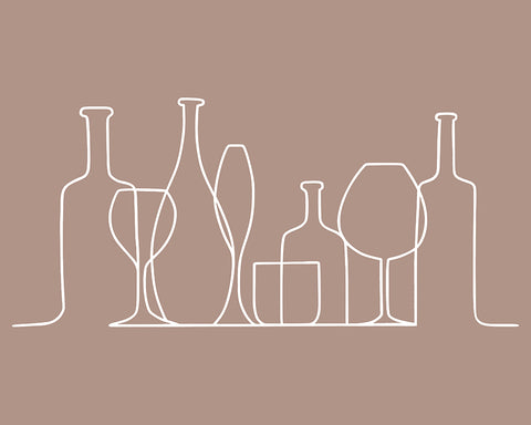 Alcohol Drinks Line Art No5