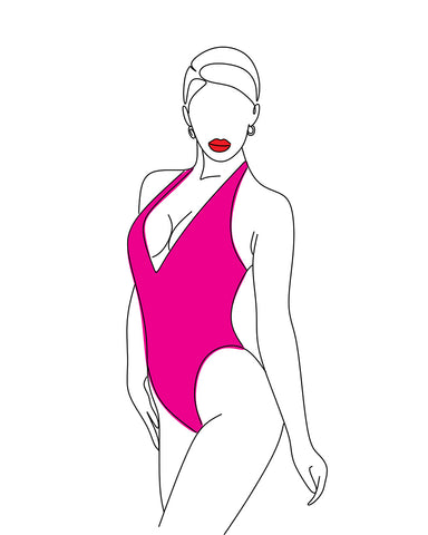 Woman in Swimsuit Outline No1