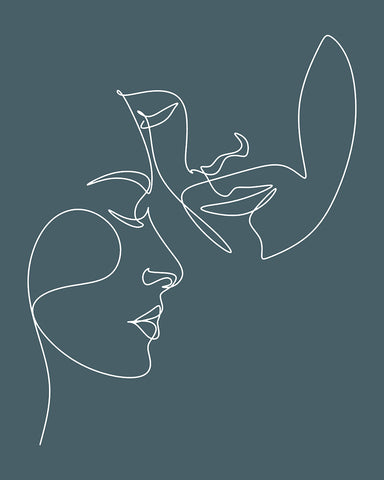 Couple Line Drawing No3