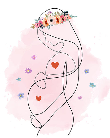 Pregnant Lady Drawing No3