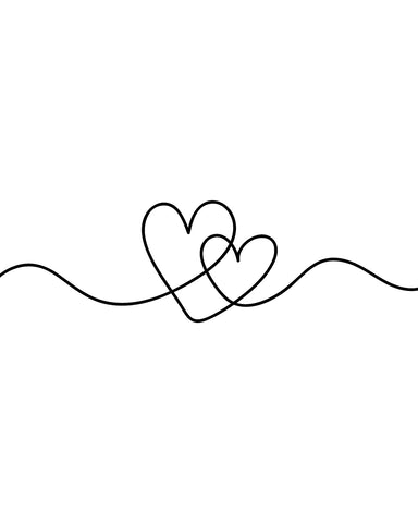 Continuous Line Hearts
