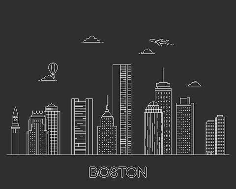 Boston Skyline No1
