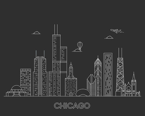 Chicago Skyline No1