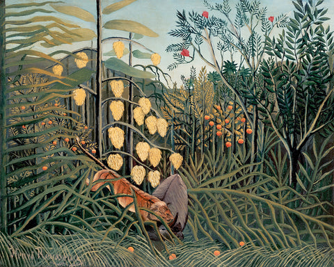 Henri Rousseau - Tiger & Buffalo No2