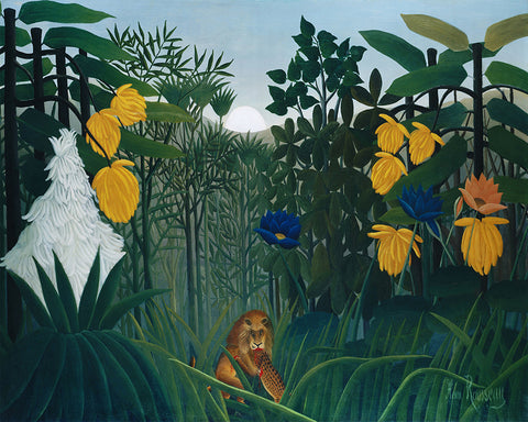 Henri Rousseau - Repast of the Lion No2