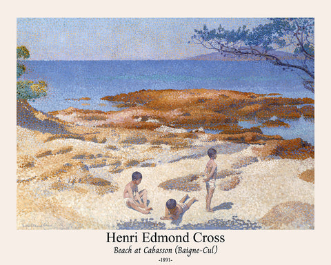 Henri Edmond Cross - Beach at Cabasson No1