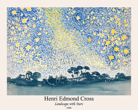 Henri Edmond Cross - Landscape with Stars