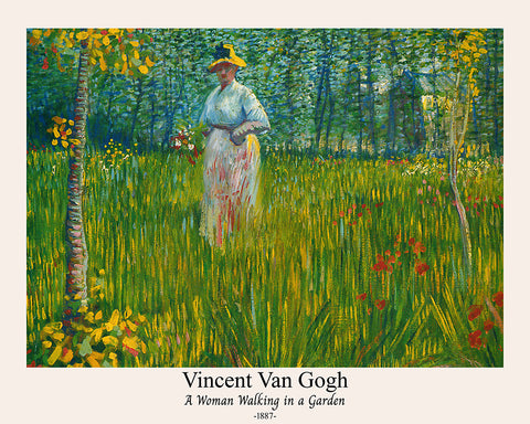 Van Gogh - A Woman Walking in a Garden No1