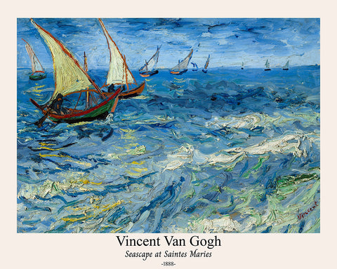 Van Gogh - Seascape at Saintes Maries