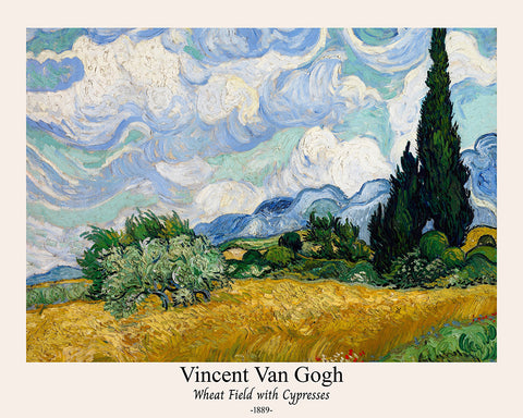 Van Gogh - Wheat Field with Cypresses No5