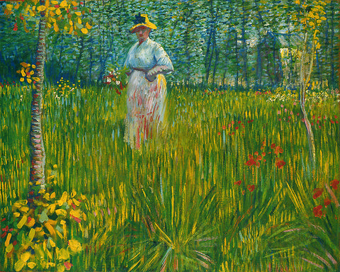 Van Gogh - A Woman Walking in a Garden No2