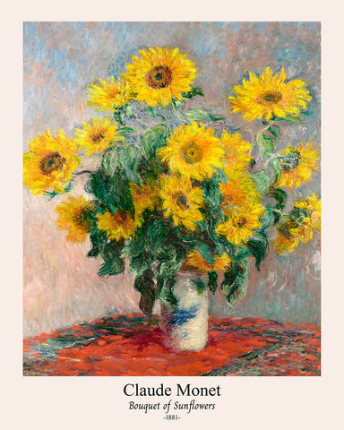 Claude Monet - Bouquet of Sunflowers