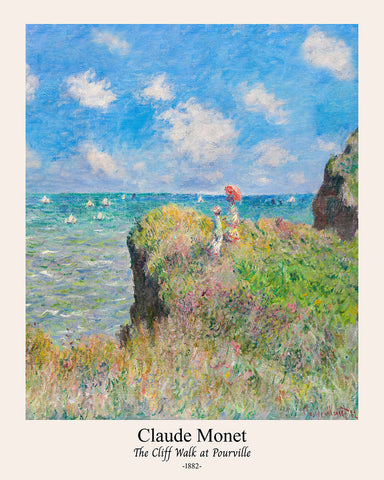 Claude Monet - Cliff Walk at Pourville