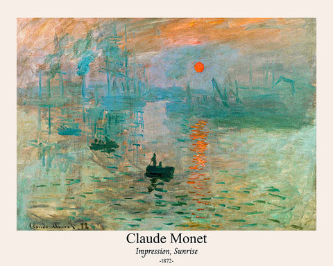 Claude Monet - Impression Sunrise No1