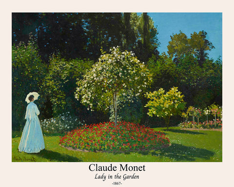 Claude Monet - Lady in the Garden