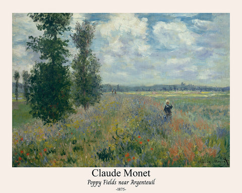 Claude Monet - Poppy Fields Near Argenteuil