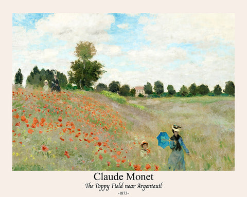 Claude Monet - Poppy Field Near Argenteuil