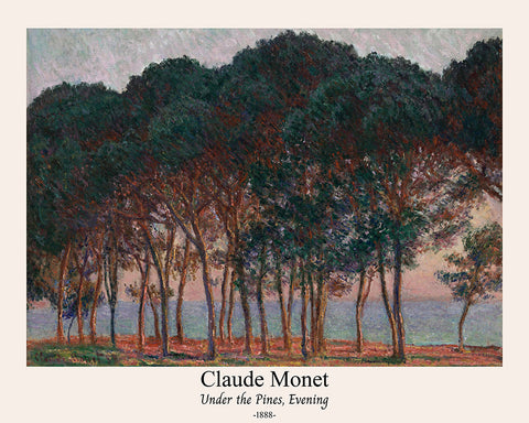 Claude Monet - Under the Pines Evening