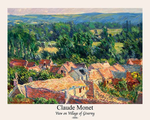 Claude Monet - View on Village of Giverny