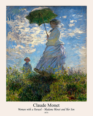 Claude Monet - Woman With a Parasol No2