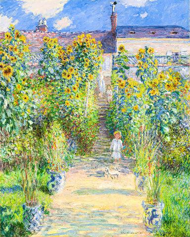 Claude Monet - Artist's Garden at Vetheuil No2