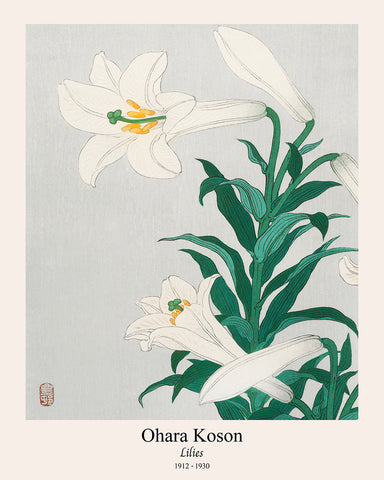 Ohara Koson - Lilies