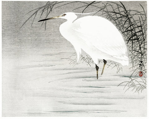 Ohara Koson - Little Egret No2