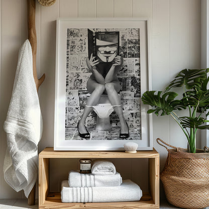 Girl on Toilet