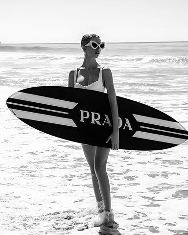 Surfer Girl in Sunglasses
