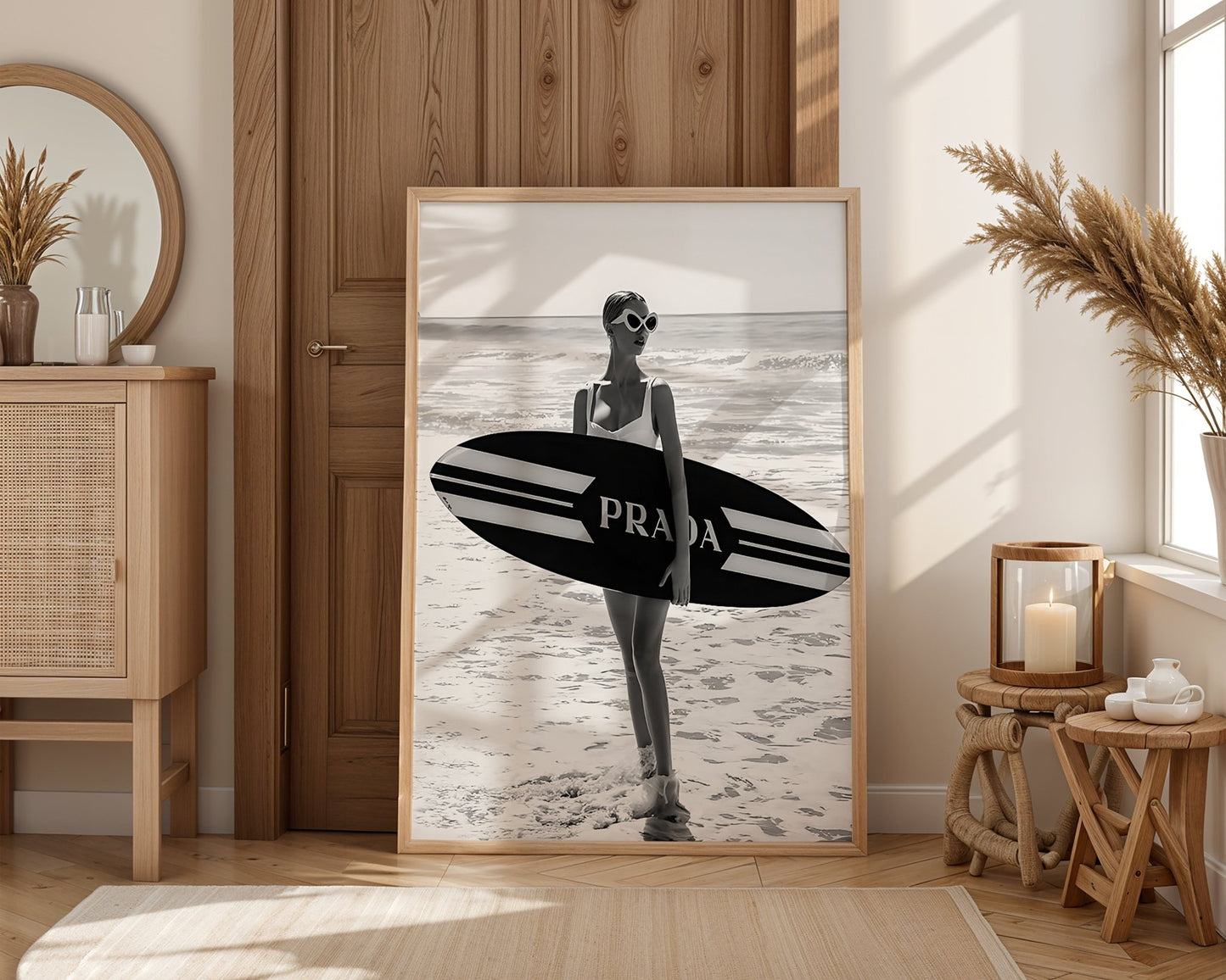 Surfer Girl in Sunglasses