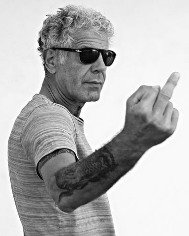 Bourdain Middle Finger