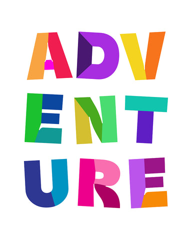 Adventure Rainbow Typography No1