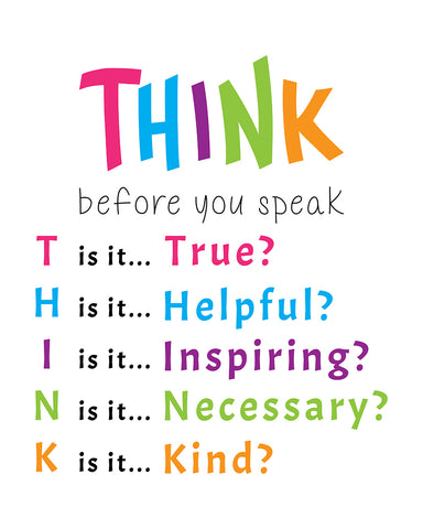 Think Before You Speak No3