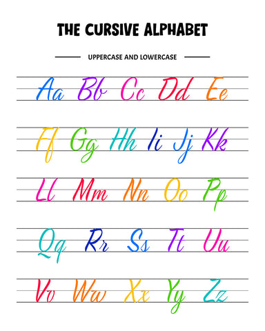 Cursive Alphabet