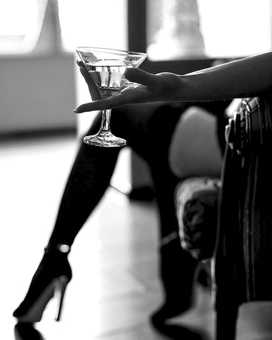 Woman Drinking Martini