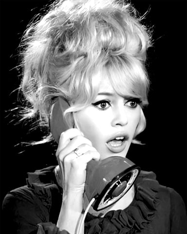 Brigitte on Telephone