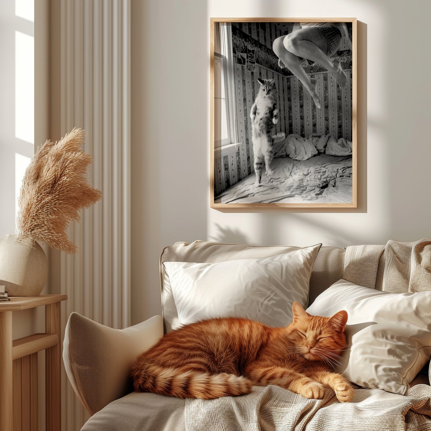 Woman & Cat No2