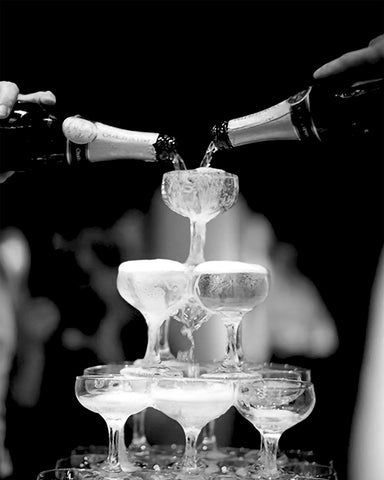 Champagne Flute Tower Glasses