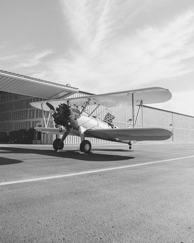 Biplane at the Airport
