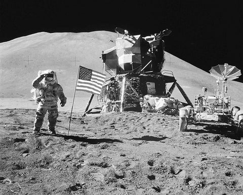 Astronaut in Moon