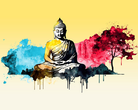 Watercolor Buddha