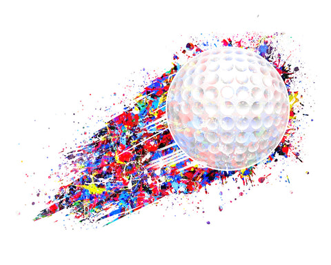 Watercolor Golf Ball